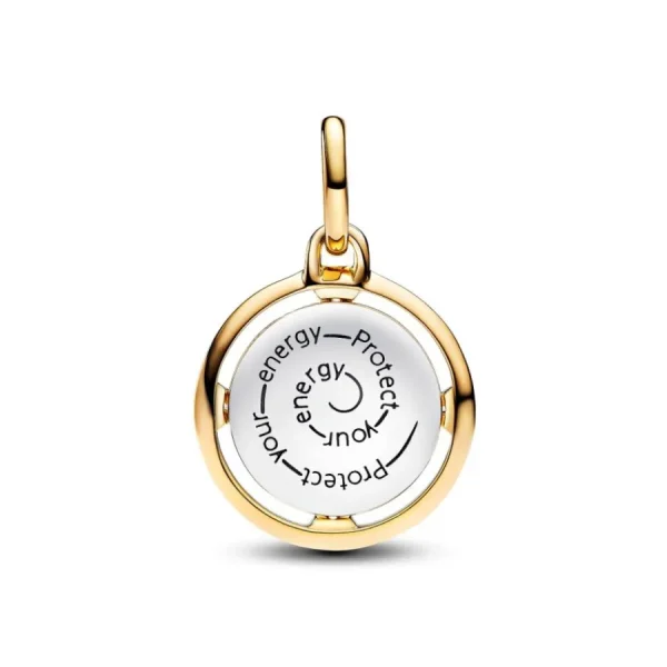Anhänger*Pandora Me Medaillon-Charm Biene Zirkonia Sterling-Silber Vergoldet 763417C01