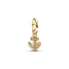 Anhänger*Pandora Me Mini-Charm-Anhänger Damen Anker Zirkon Vergoldet 763369C01