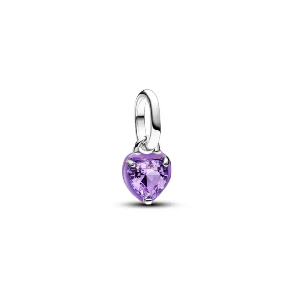 Anhänger*Pandora ME Mini-Charm-Anhänger Violettes Chakra-Herz 793042C04