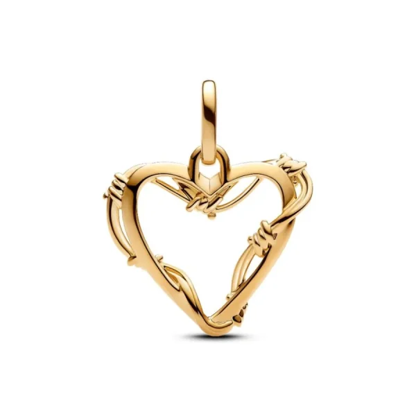 Anhänger*Pandora Me Mini-Charm-Anhänger Stacheldraht-Herz Vergoldet 762526C00