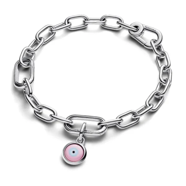 Anhänger*Pandora Me Mini-Charm-Anhänger Evil Eye Murano Gravur Silber 793693C00