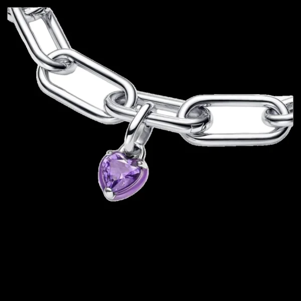 Anhänger*Pandora ME Mini-Charm-Anhänger Violettes Chakra-Herz 793042C04