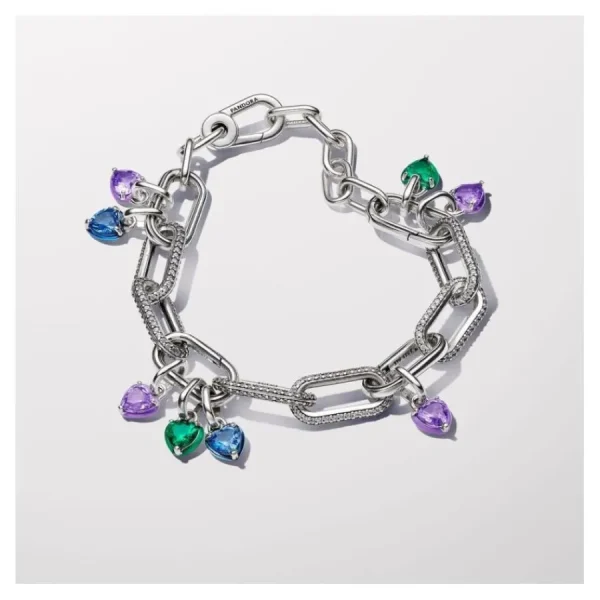 Anhänger*Pandora ME Mini-Charm-Anhänger Violettes Chakra-Herz 793042C04