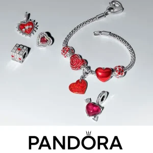 Anhänger*Pandora Me Mini-Charm-Anhänger Stacheldraht-Herz Vergoldet 762526C00