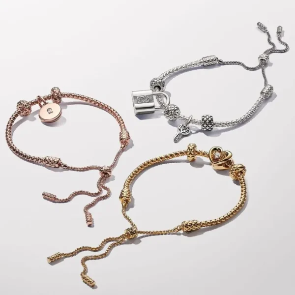 Armbänder & Armreife*Pandora Nietenarmband Damen Schiebeverschluss Vergoldet 563090C00