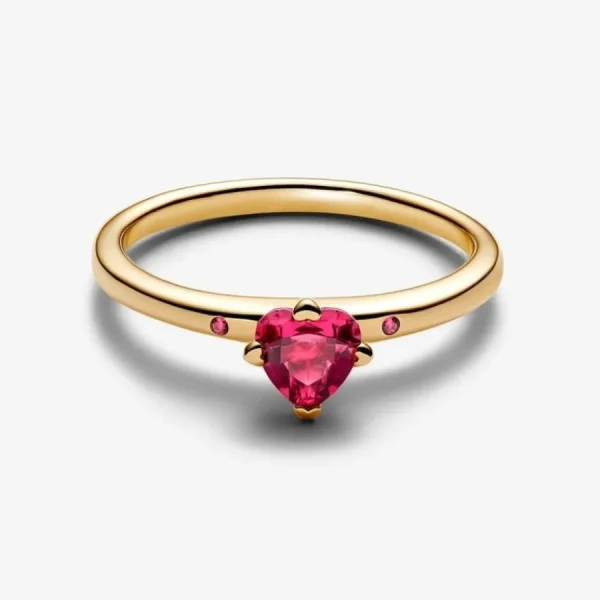 Ringe*Pandora Ring Damen Explosion der Liebe Herz Vergoldet 166574C01