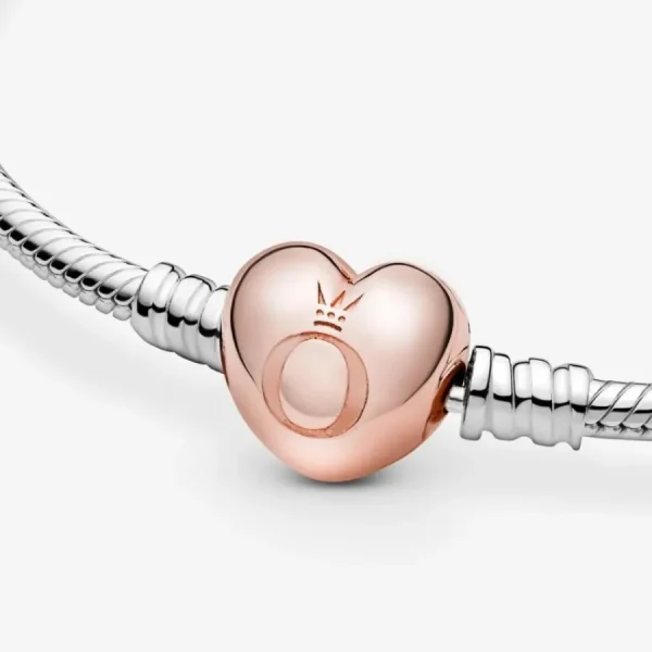 Armbänder & Armreife*Pandora Rose 580719 Schlangen-Gliederarmband mit Herz-Verschluss