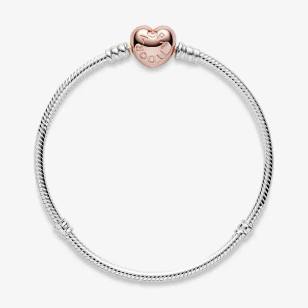 Armbänder & Armreife*Pandora Rose 580719 Schlangen-Gliederarmband mit Herz-Verschluss