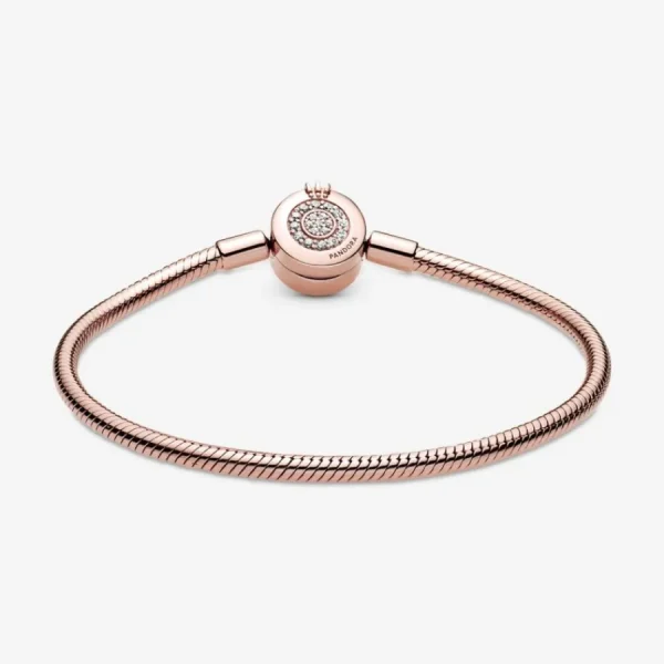 Armbänder & Armreife*Pandora Rose 589046C01 Schlangen-Gliederarmband Funkelndes Crown O