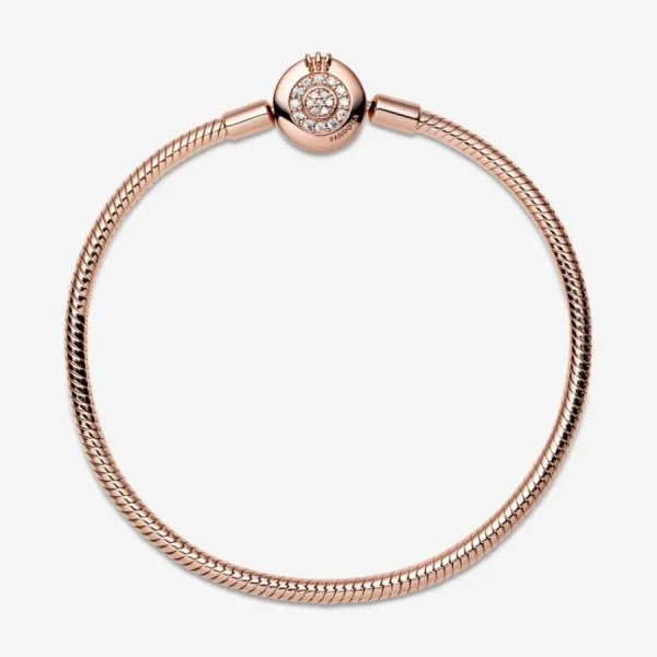 Armbänder & Armreife*Pandora Rose 589046C01 Schlangen-Gliederarmband Funkelndes Crown O