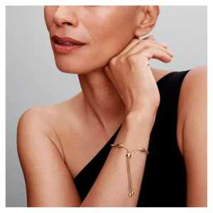 Armbänder & Armreife*Pandora Schlangen-Gliederarmband mit Schiebeverschluss Vergoldet 563580C01