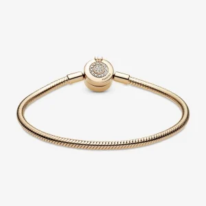 Armbänder & Armreife*Pandora Shine 569046C01 Schlangen-Gliederarmband Funkelndes Crown O