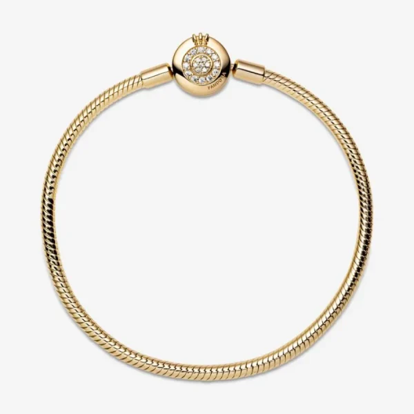 Armbänder & Armreife*Pandora Shine 569046C01 Schlangen-Gliederarmband Funkelndes Crown O