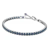 Armbänder & Armreife*Pandora Tennisarmband Damen Funkelnde Blaue Kristalle Silber 591469C02