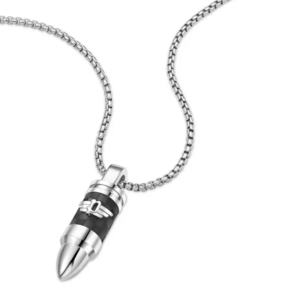 Halsketten*Police PEAGN0034102 Halskette mit Anhänger Herren Bullet Edelstahl 50 cm