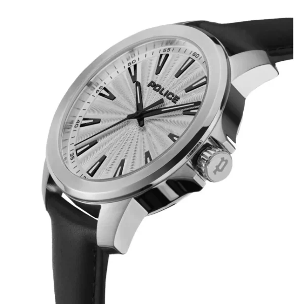 Herren Designer Uhren*Police PEWJA2207801 Herren-Uhr Mensor Analog Quarz Leder-Armband