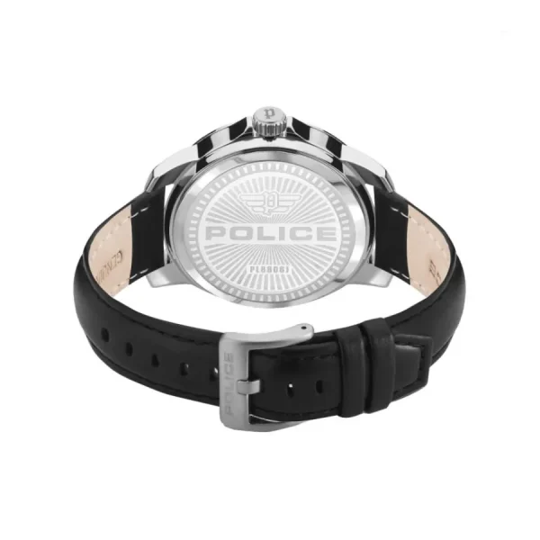 Herren Designer Uhren*Police PEWJA2207801 Herren-Uhr Mensor Analog Quarz Leder-Armband