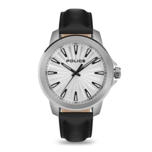 Herren Designer Uhren*Police PEWJA2207801 Herren-Uhr Mensor Analog Quarz Leder-Armband