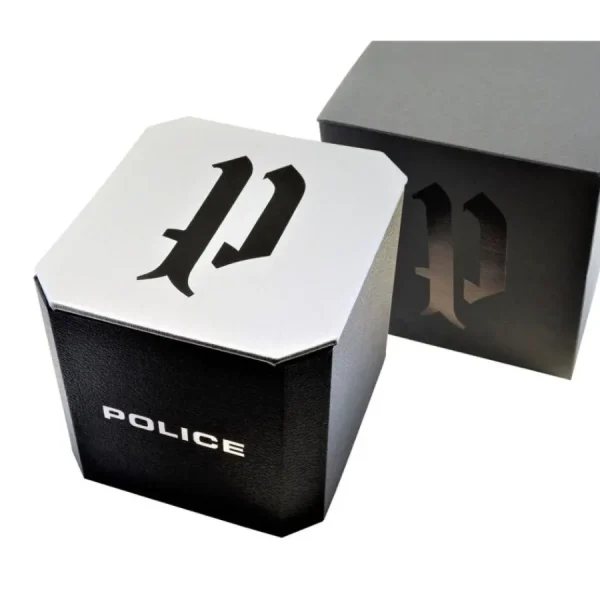 Herren Designer Uhren*Police PEWJB2226903 Herren-Uhr Neist Analog Quarz Leder-Armband