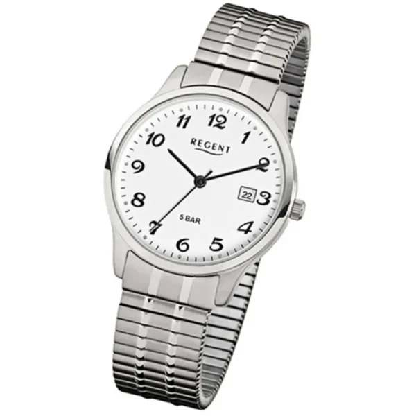 Herren Designer Uhren*Regent F-875 Herren-Armbanduhr Analog Quarz mit Zugband Ø 36 mm