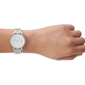 Damen Designer Uhren*Skagen Damen-Uhr Signatur Sport Lille Analog Quarz Edelstahl-Band SKW3134
