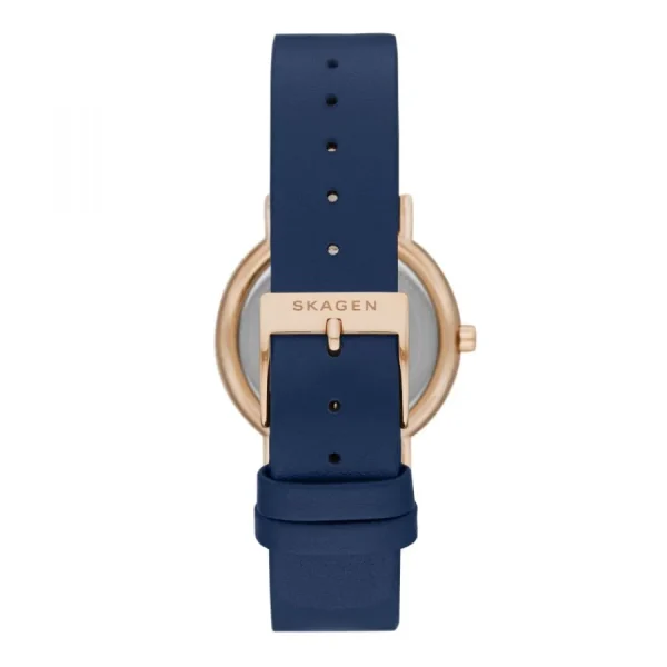Damen Designer Uhren* Skagen Skagen SKW2838 Damen-Uhr Signatur Analog Quarz mit Leder-Armband Ø 30 mm