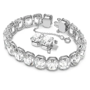 Armbänder & Armreife*Swarovski 5618699 Armband Millenia Kristalle Oktagon-Schliff Weiss Silber-Ton