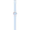 Damen Designer Uhren*Swatch LK396 Armband-Uhr Damen Casual Blue Analog Quarz mit Silikon-Band