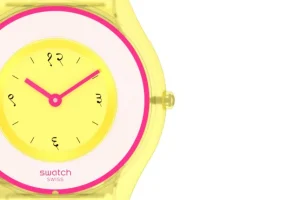 Herren Designer Uhren | Damen Designer Uhren*Swatch SS08Z101 Armband-Uhr India Rose 01 Analog Quarz Silikon-Band Ø 34 mm