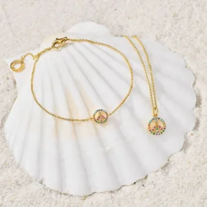 Armbänder & Armreife*Thomas Sabo A2043-413-39 Armband Damen Gravierbares Coin Silber Gold