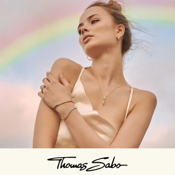 Armbänder & Armreife*Thomas Sabo A2043-413-39 Armband Damen Gravierbares Coin Silber Gold