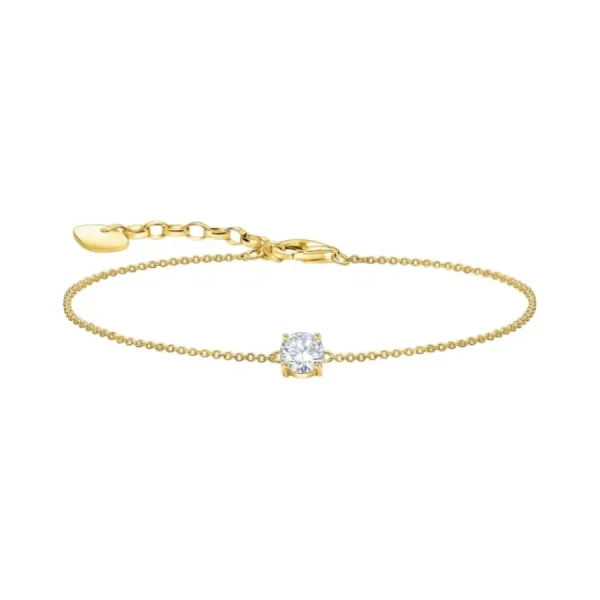 Armbänder & Armreife*Thomas Sabo Armband Damen Zirkonia-Anhänger Vergoldet A2156-414-14-L19V