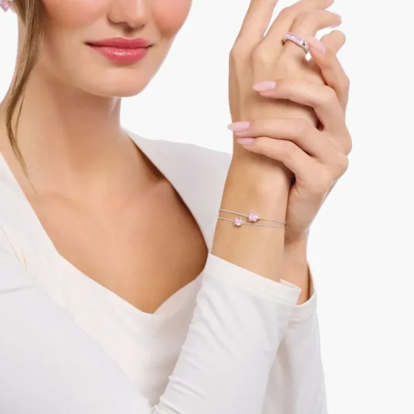 Armbänder & Armreife*Thomas Sabo Armband Damen Zirkonia Pink Sterlingsilber A2156-051-9