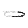 Armbänder & Armreife*Thomas Sabo Charm-Armband Damen Schwarzer Onyx Silber A2098-130-11