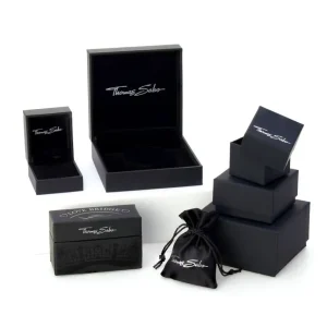 Ohrschmuck*Thomas Sabo H2231-051-14 Creolen Ohrringe Damen Welle mit Weißen Steinen Silber