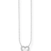 Halsketten* Thomas Sabo KE1554-051-14 Halskette mit Anhänger Collier Damen Herz Sterling-Silber