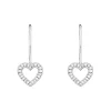 Ohrschmuck*Thomas Sabo Ohrhänger Damen in Herzform Weiße Steine Silber H2292-051-14