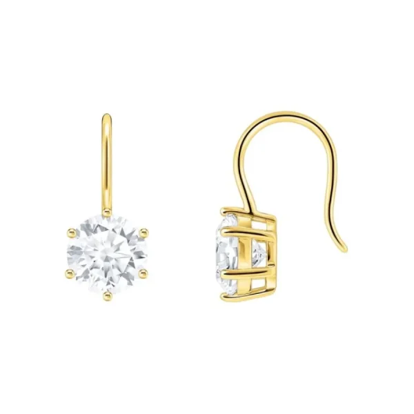 Ohrschmuck*Thomas Sabo Ohrhänger Damen Großer Weißer Zirkonia Vergoldet H2287-414-14