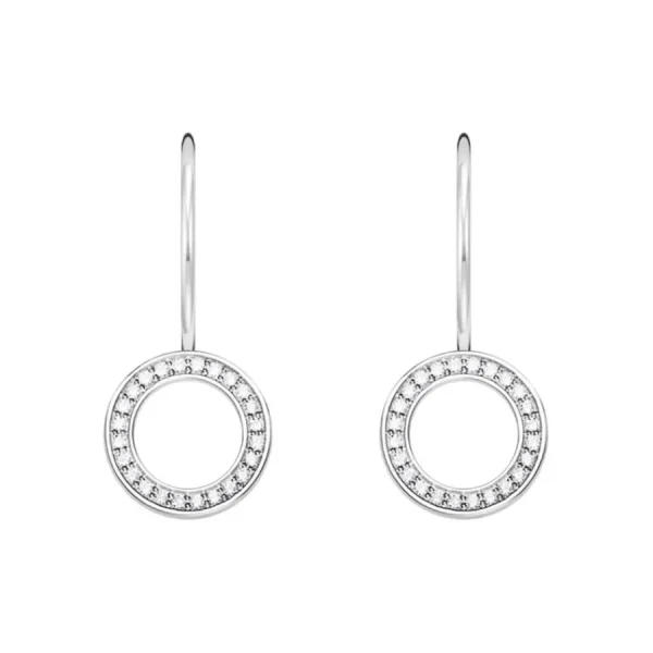 Ohrschmuck*Thomas Sabo Ohrringe Ohrhänger Kreisform Zirkonia Silber H2291-051-14