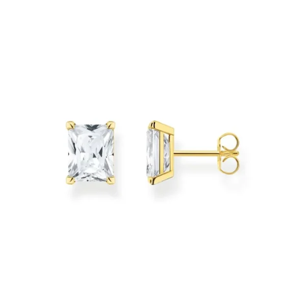 Ohrschmuck*Thomas Sabo Ohrstecker Damen Weißer Zirkonia Vergoldet H2201-414-14