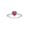 Ringe*Thomas Sabo Ring Damen Romance Herz Rot Silber TR2484-013-10