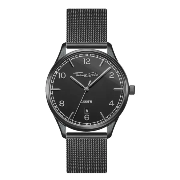 Damen Designer Uhren*Thomas Sabo WA0362-202-203 Damen-Uhr Code TS Klein Analog Quarz Schwarz