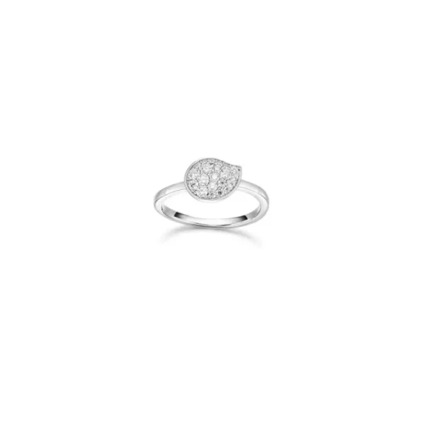 Ringe*Viventy 784601 Ring Damen Blattförmiges Element Zirkonia Sterling-Silber