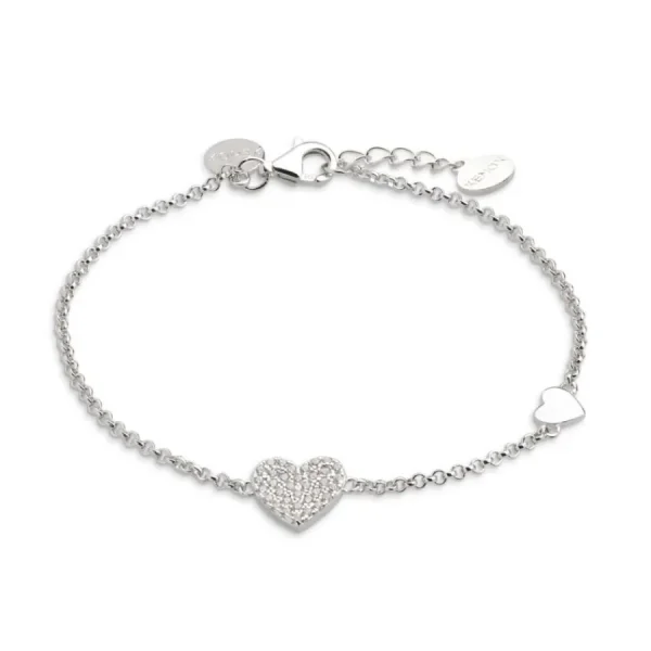Armbänder & Armreife*Xenox XS2783 Armband Damen Love Story Herz Zirkonia Sterling-Silber