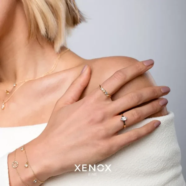 Armbänder & Armreife*Xenox XS2899G Armband Damen Blume des Lebens Sterling-Silber Vergoldet