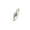 Ringe*Xenox XS7279G Ring Damen Zarge Zirkonia Ø 4,5 mm Silber 18k Vergoldet